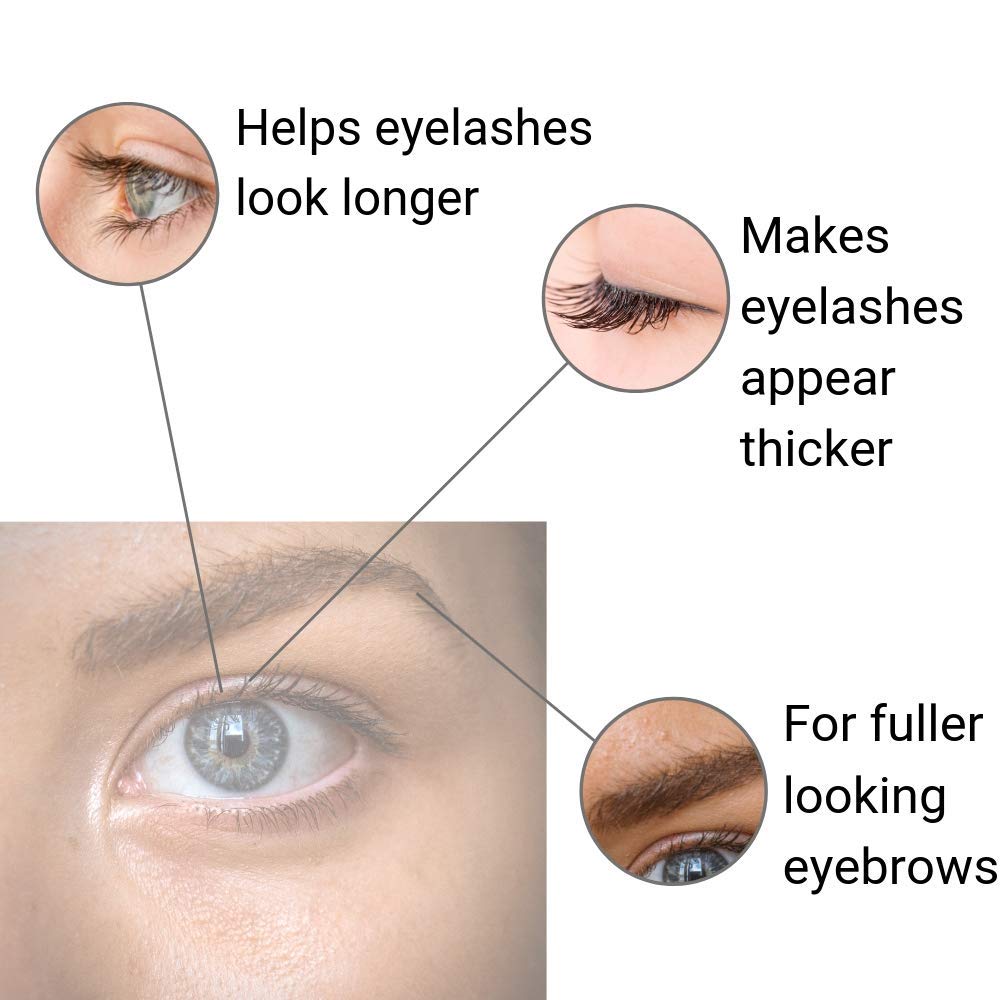 Premium Eyelash & Eyebrow Growth Serum - 3 Pack (0.25 fl oz / 7.5 ml Each) - Natural Lash Enhancer for Longer, Thicker Lashes & Brows - Perfect for Daily Beauty Routine & Gifts