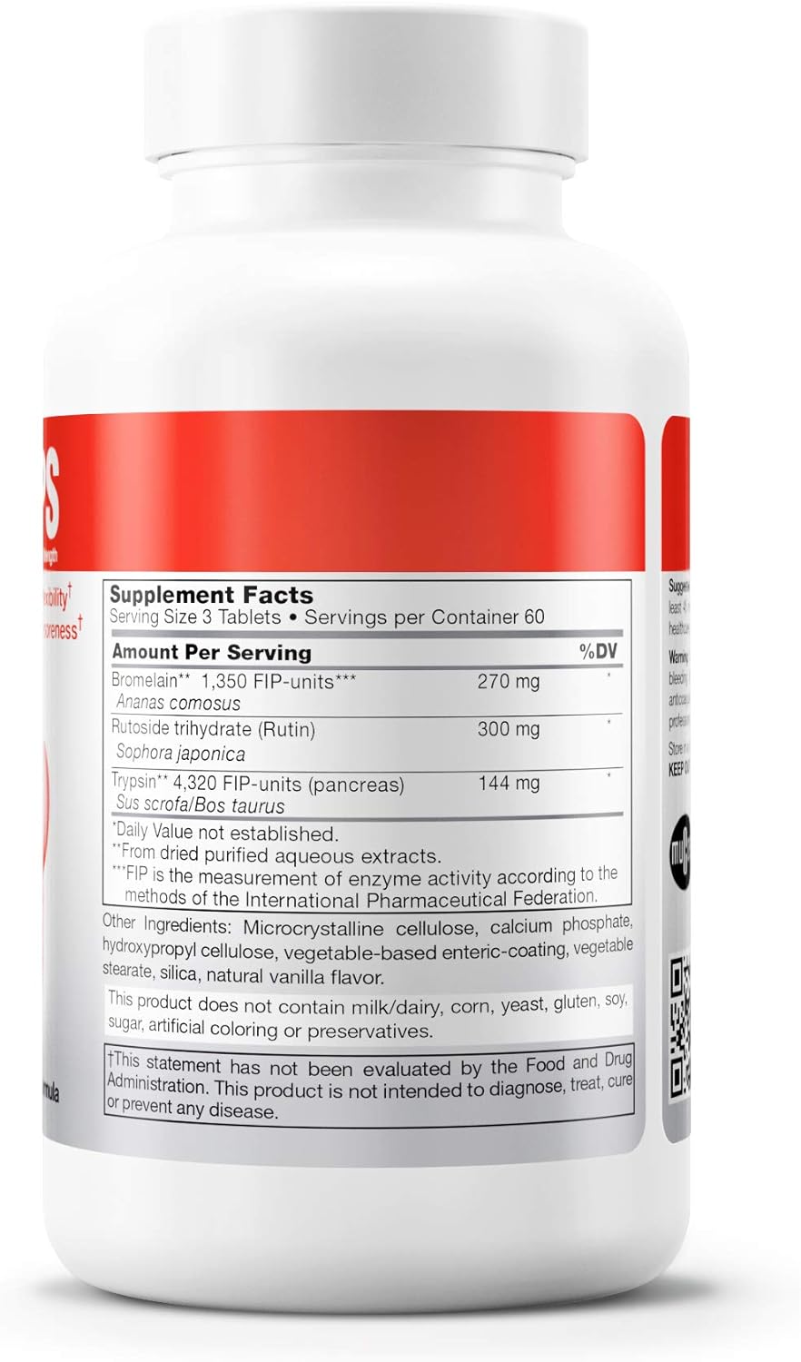 Douglas Labs Wobenzym PS - 100 Count | Enzyme Supplement for Joint Support & Inflammation Relief | Ideal for Athletes & Active Lifestyles