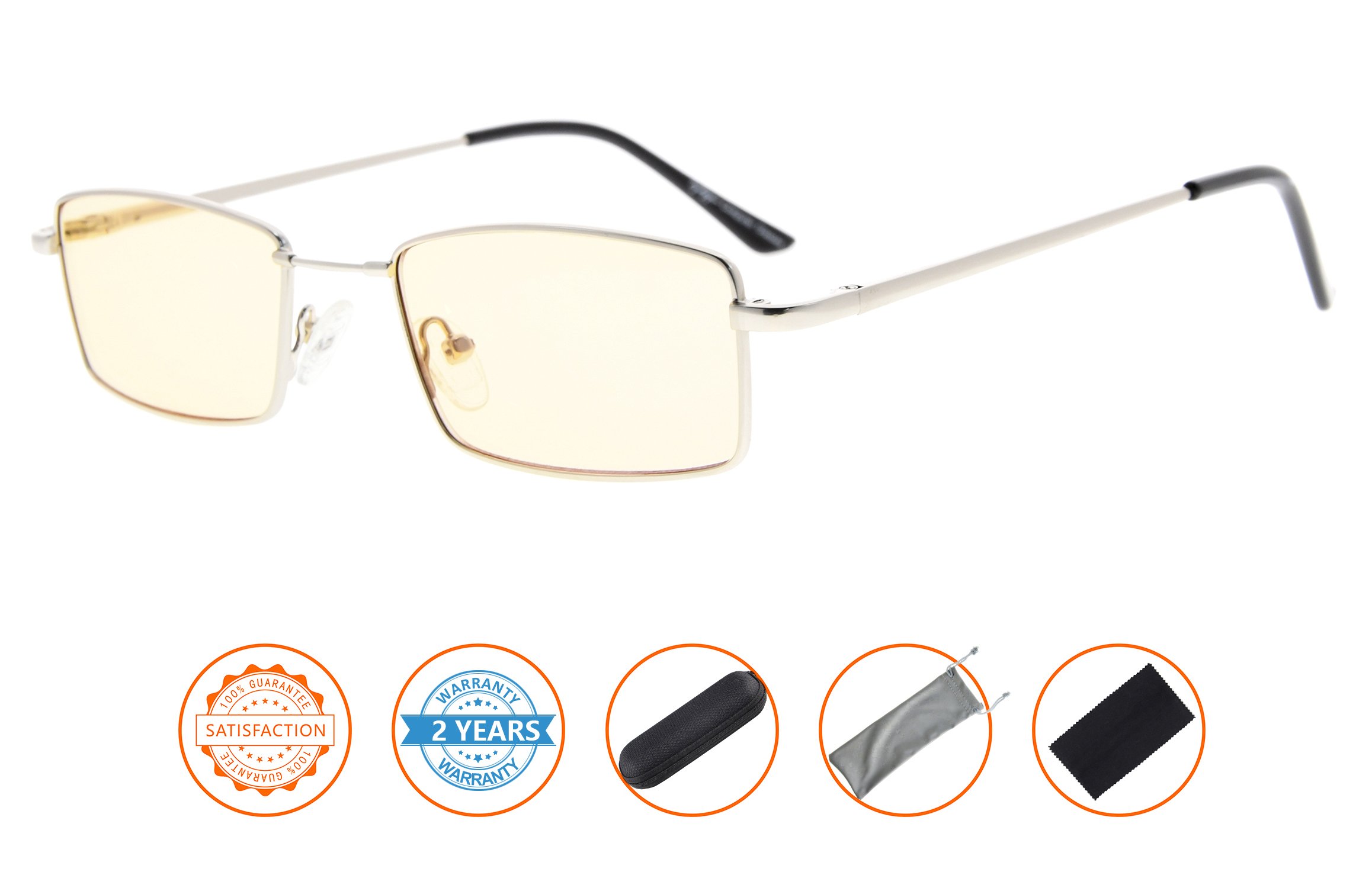 Blue Light Blocking Reading Glasses for Women & Men - Anti Eyestrain Computer Glasses with Bendable Bridge - Perfect for Office Work, Gaming & Digital Screen Use