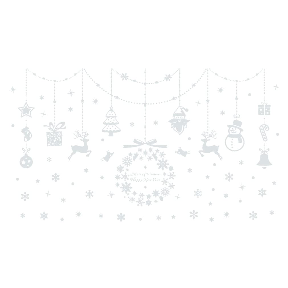 Christmas Snowflake Window Cling Stickers - Static Decals for Glass, Walls & Holiday Decor - Perfect for Home, Office & Christmas Party Decorations