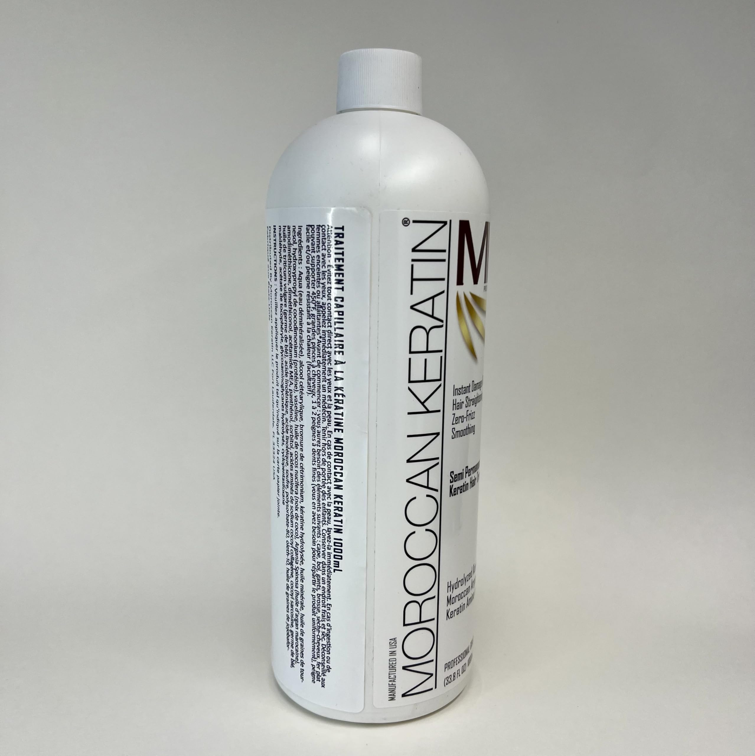 1000ml Brazilian Keratin Hair Treatment with Argan Oil - Professional Keratina Fuerte Complex for Smooth, Frizz-Free Hair | Fast-Acting Formula for Salon-Quality Results at Home | Perfect for Damaged, Curly or Unmanageable Hair
