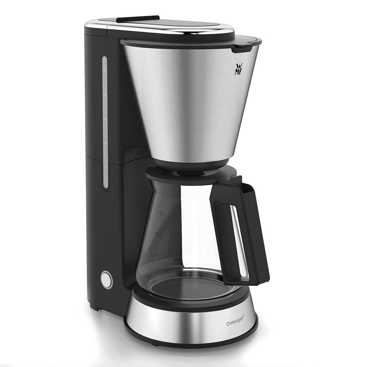 WMF KITCHENminis 0.6L Freestanding Drip Coffee Maker - 5 Cups, Black & Stainless Steel - Perfect for Home, Office, and Small Kitchens