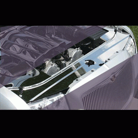 Polished Header Plate for Chrysler 300C 2005-2010 Models | American Car Craft | High-Quality Chrome Finish | Perfect for Engine Bay Upgrades & Car Shows