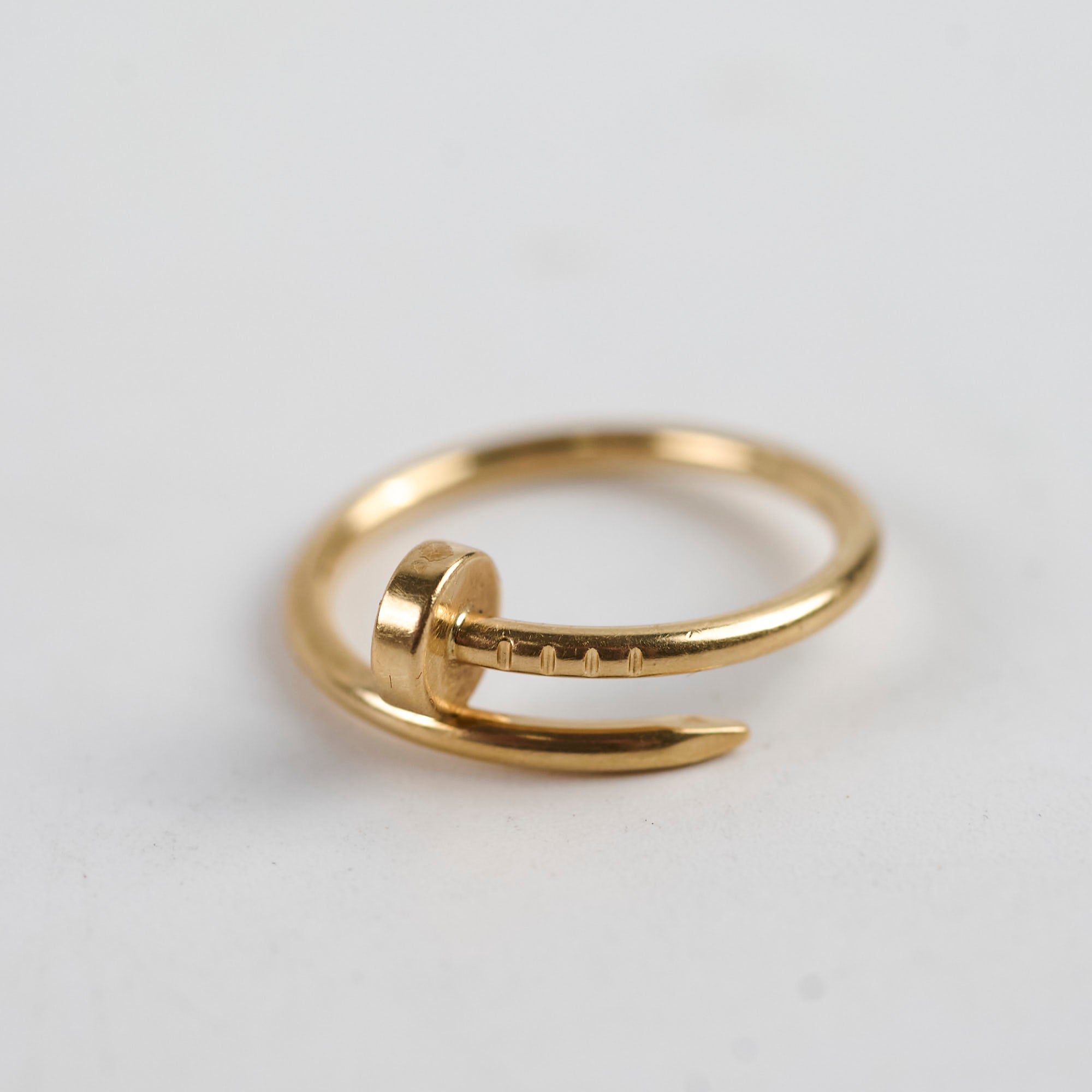 Cartier Small Juste Un Clou Ring 18K Yellow Gold Size 54 - Luxury Jewelry for Women, Perfect for Weddings, Anniversaries & Special Occasions