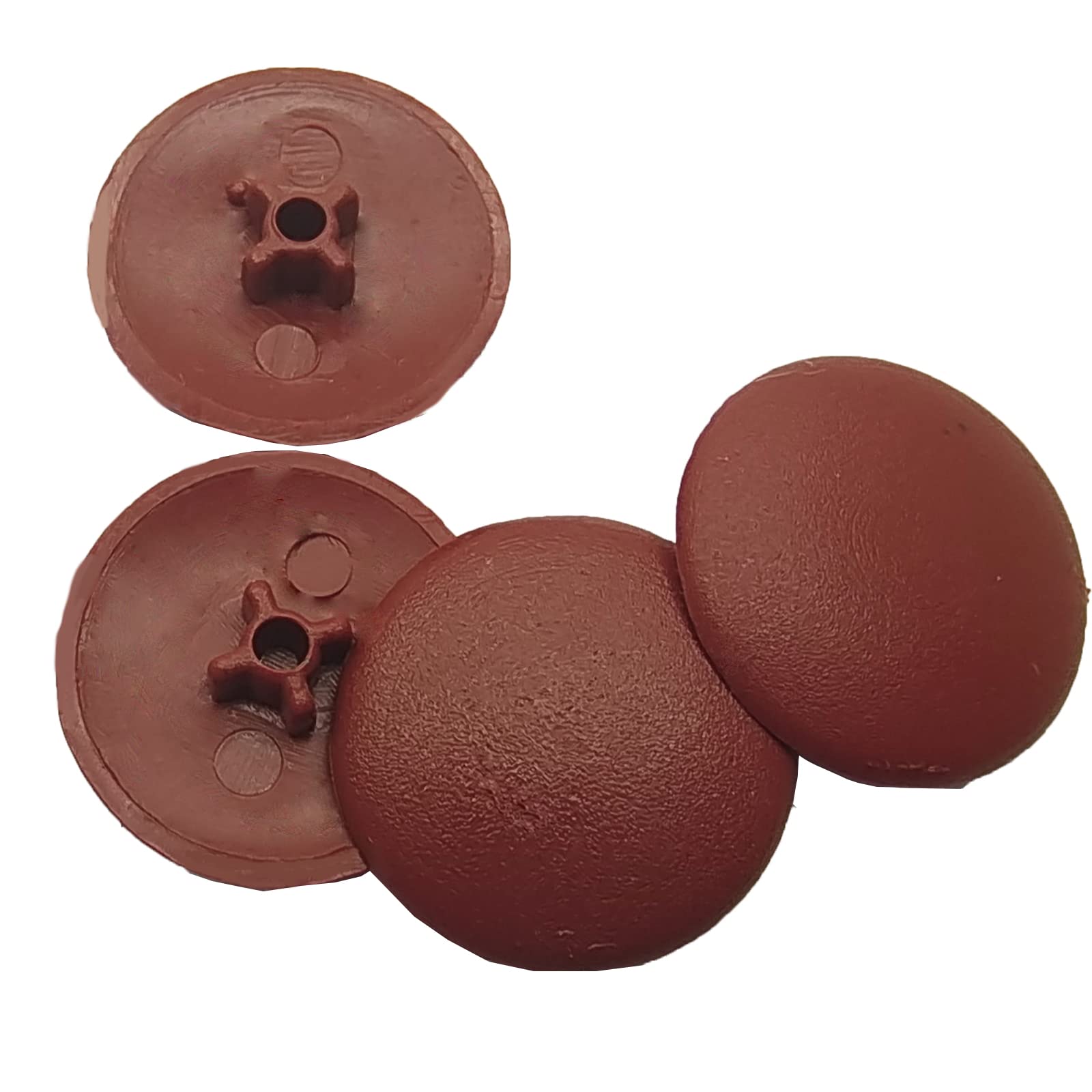 200 Pcs Brown Nut Covers - Plastic Screw Protection Caps for Furniture & Cabinets - DIY Home Decor