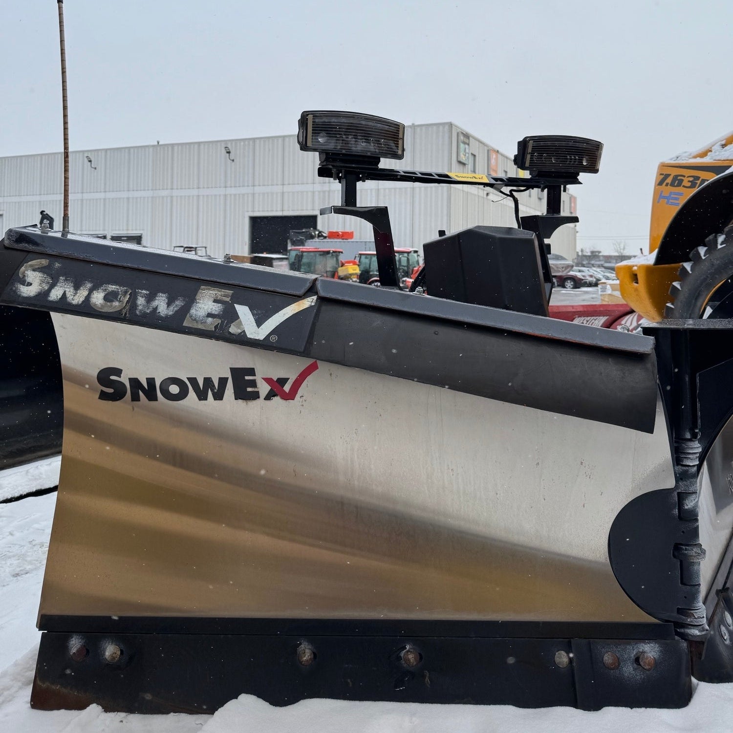Used Snowex 77785 9'6 HDV Stainless Steel Snow Plow - Heavy Duty Truck & Commercial Vehicle Snow Removal Equipment