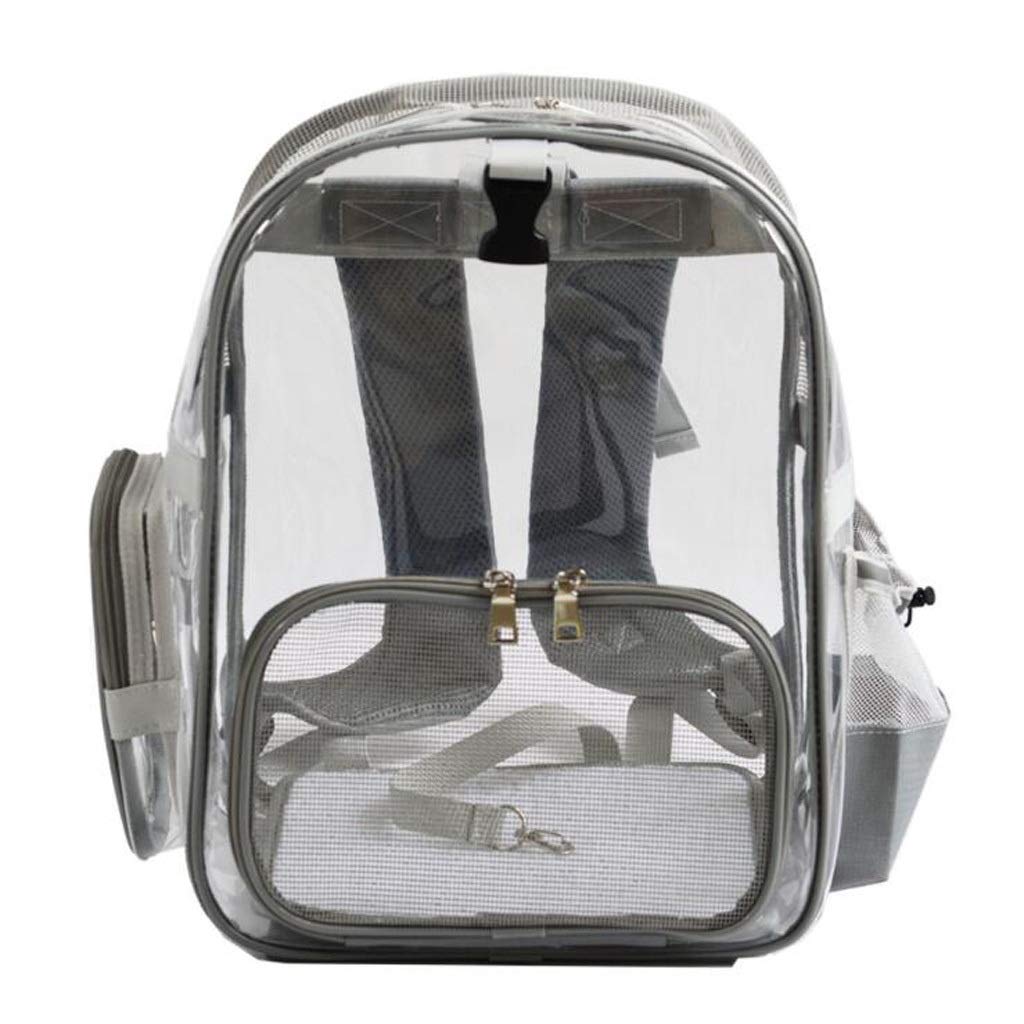 Breathable Pet Backpack Carrier for Dogs & Cats - Portable Travel Bag with Transparent Capsule Design (Gray) - Perfect for Outdoor Adventures, Hiking, and Air Travel
