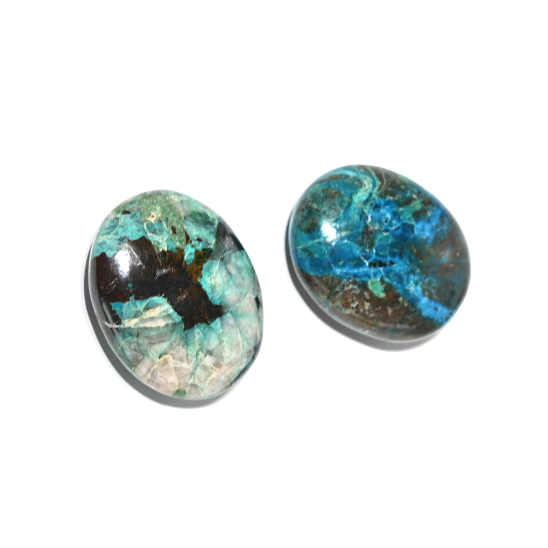 Chrysocolla Palm Stone - Natural Healing Crystal for Stress Relief & Meditation | Perfect for Reiki, Yoga & Spiritual Practices
