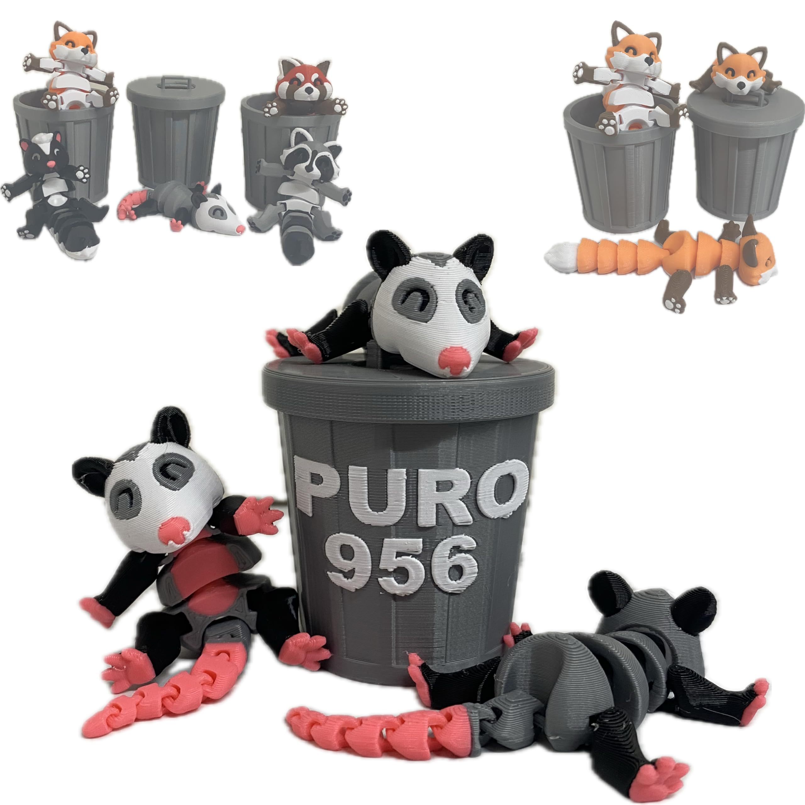 Flexi Trash Pets with Trash Can (Puro 956 Trashcan) - Durable Pet Waste Disposal Solution for Dogs & Cats - Perfect for Home, Yard & Outdoor Use