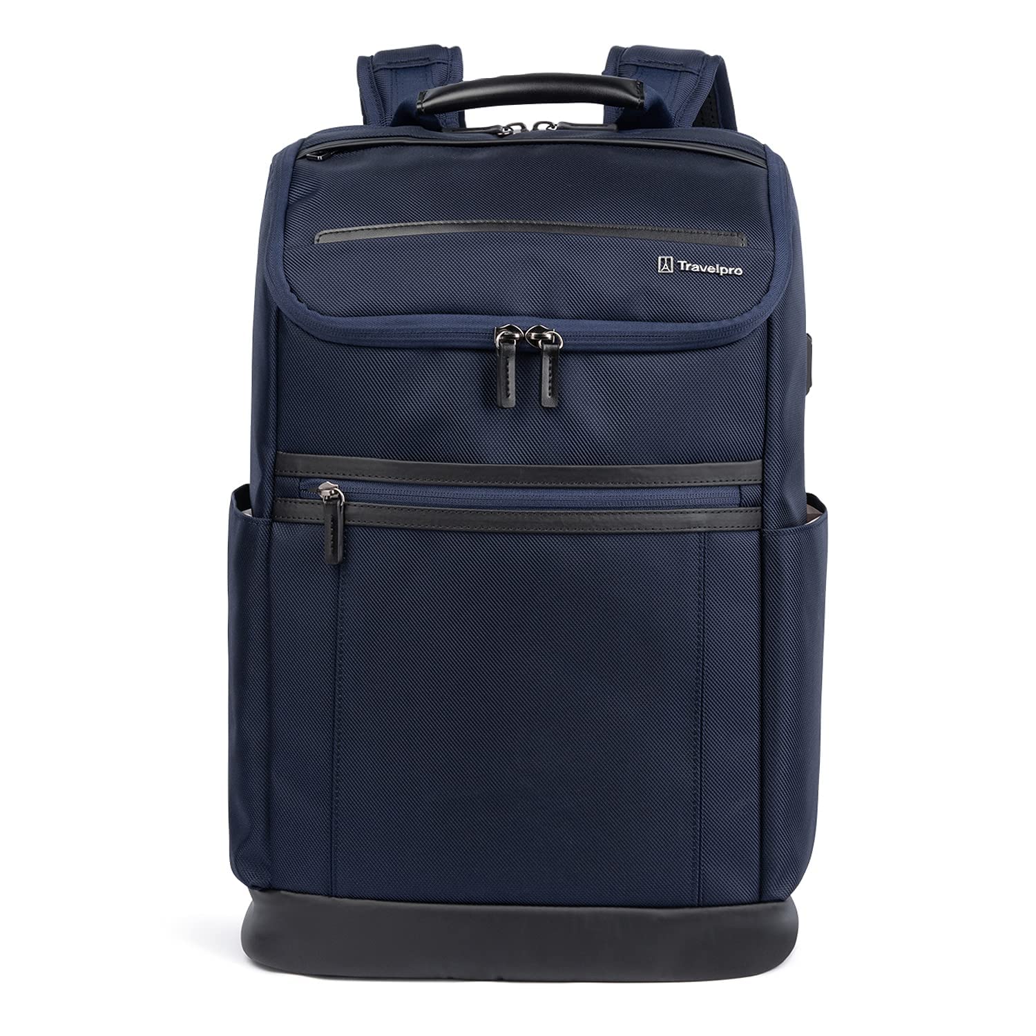 Travelpro Crew Executive Choice 3 Medium Top Load Backpack for 15.6 Inch Laptops & Tablets | USB A & C Charging Ports | Business & Travel Backpack for Men & Women | Patriot Blue | Perfect for Office Commute & Airplane Carry-On