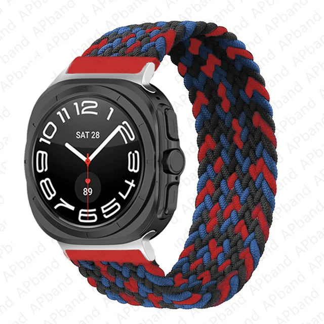 Stretchy Braided Solo Loop Bands for Samsung Galaxy Watch Ultra - Comfortable, Durable & Stylish for Workouts, Running & Everyday Wear