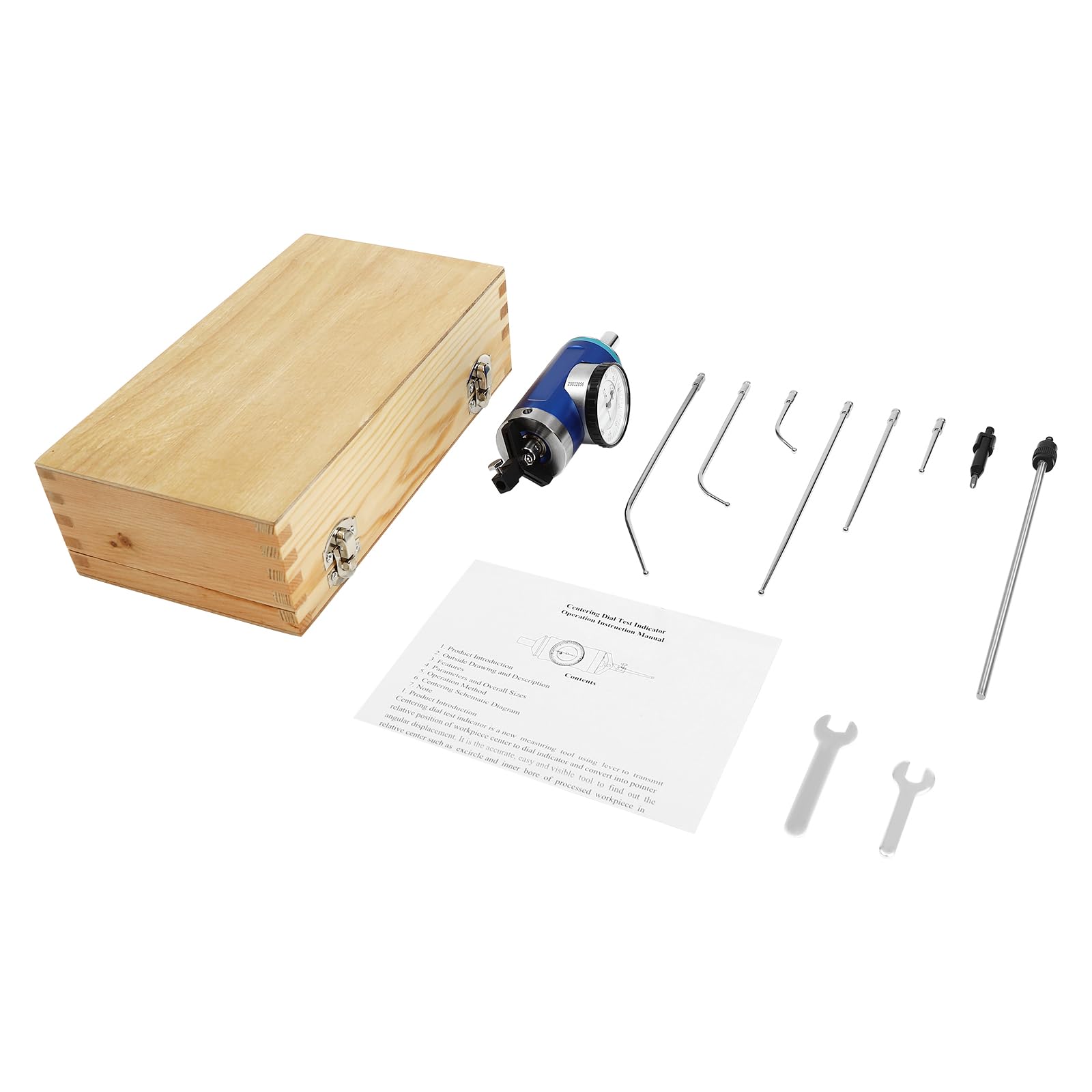 Precision Co-Ax Coaxial Centering Indicator & Test Dial Gauge Set for Milling Machine Alignment - Perfect for Metalworking, Woodworking, and CNC Machining Projects
