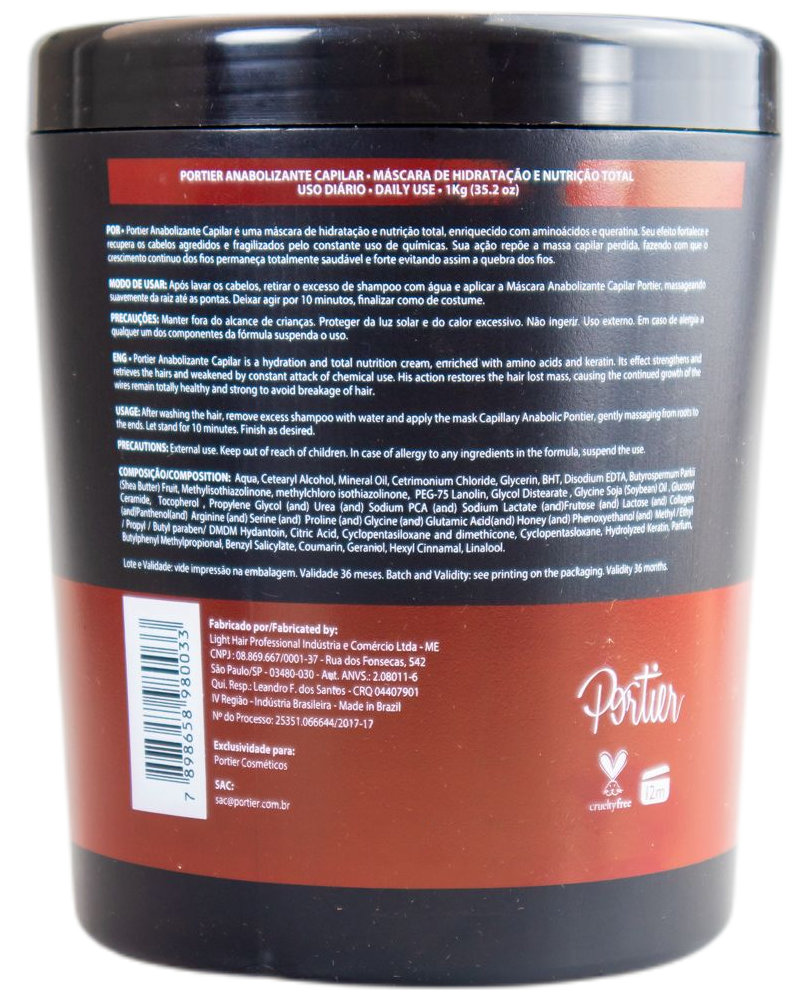 Capillary Anabolic Ultra Concentrated Hair Restoration Mask - 1kg Deep Conditioning Treatment for Hair Growth & Repair - Ideal for Damaged, Thin, or Dry Hair at Home or Salon Use