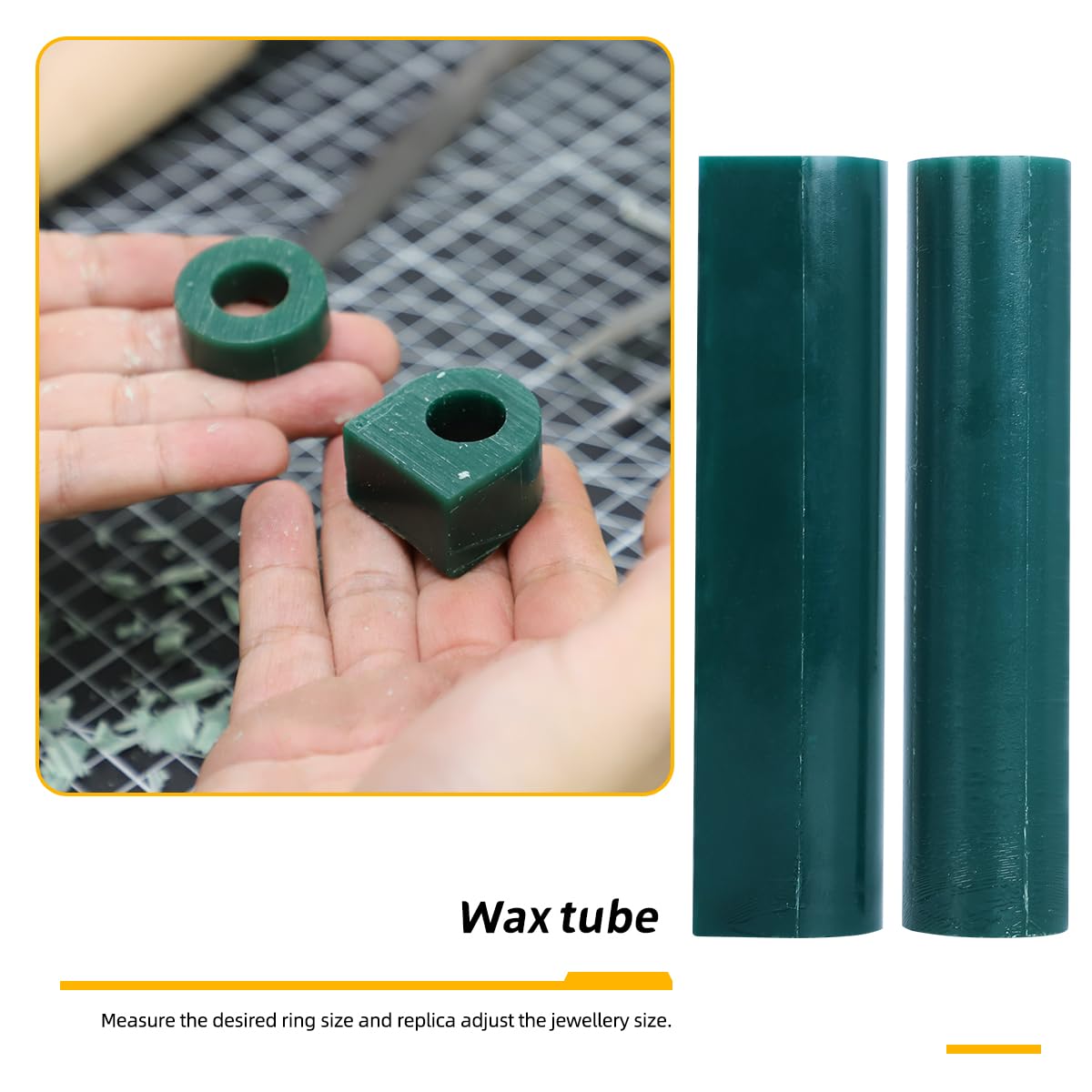 Professional Jewelry Wax Ring Sizer & Carving Tool Kit - Complete Lost Wax Casting Supplies with Ring Sizer Mandrel, Wax Tube, Saw Frame & File - Perfect for Jewelry Making, Ring Resizing & DIY Craft Projects