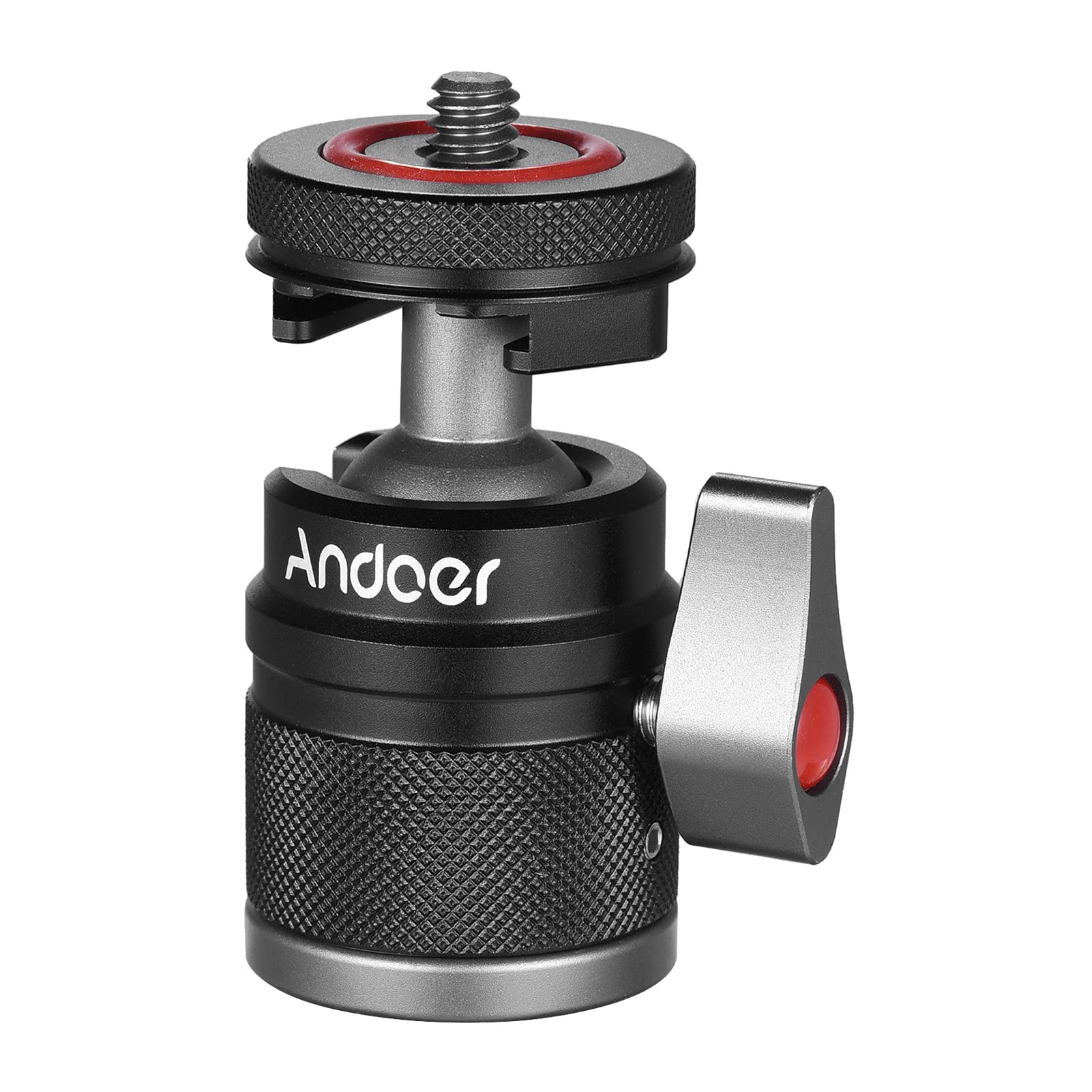 Andoer 360° Rotating Ball Head Adapter - 1/4