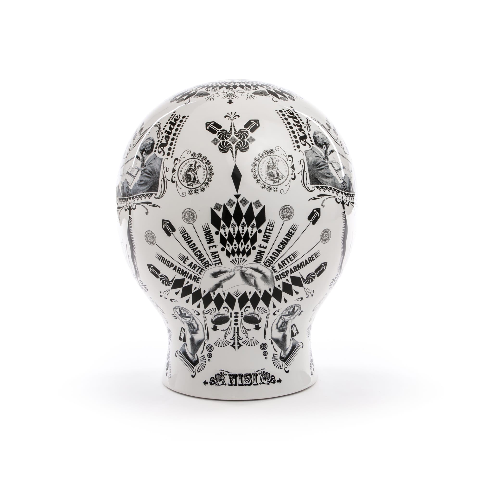 Seletti The Money Box in White & Black - Stylish Piggy Bank for Savings & Gifts - Perfect for Home Decor, Kids' Room, and Unique Present Ideas