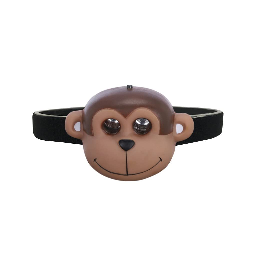 Zerlibeaful LED Animal Headlamp for Kids - Rechargeable Flashlight Head Torch with Long Battery Life - Perfect for Camping, Hiking, and Outdoor Adventures