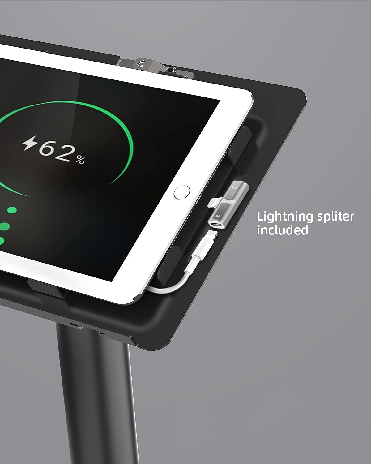 360° Swivel Tablet Floor Stand - Heavy Duty All Metal Kiosk Stand with Anti-Theft Key Lock for iPad 7/8/9 Gen (10.2 Inch) | Perfect for Retail Stores, Exhibitions & Public Kiosks