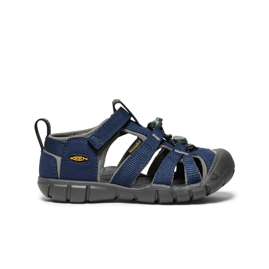 Little Kids' Seacamp II CNX Water Shoes | Navy Blue Drizzle Color | Non-Slip Aqua Socks for Beach, Pool & Water Play