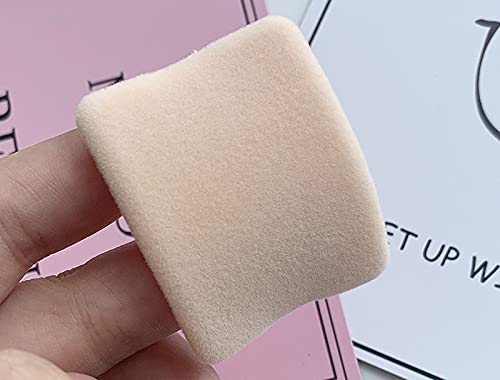 WOIWO 3-Piece High Density Powder Puff Set - Flocking Makeup Sponge for Face & Foundation - Square Beauty Blender for Loose & Pressed Powder - Perfect for Daily Makeup & Professional Makeup Artists