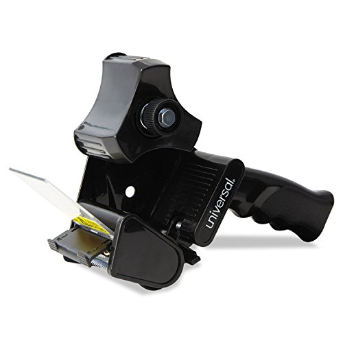UNV88000 - Heavy Duty Handheld Box Sealing Tape Dispenser for Packing, Shipping & Moving - Ergonomic Design with Comfort Grip for Easy Use in Warehouses, Offices & Home