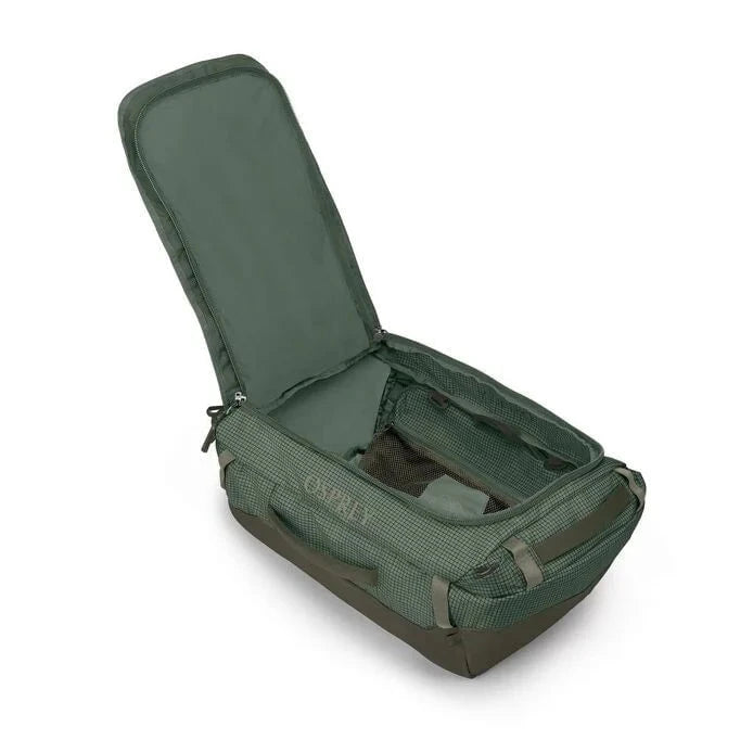 Osprey Transporter Duffel 40 - Waterproof Travel Duffel Bag for Outdoor Adventures, Gym & Weekend Getaways | Durable Carry-On Luggage for Hiking, Camping & Air Travel