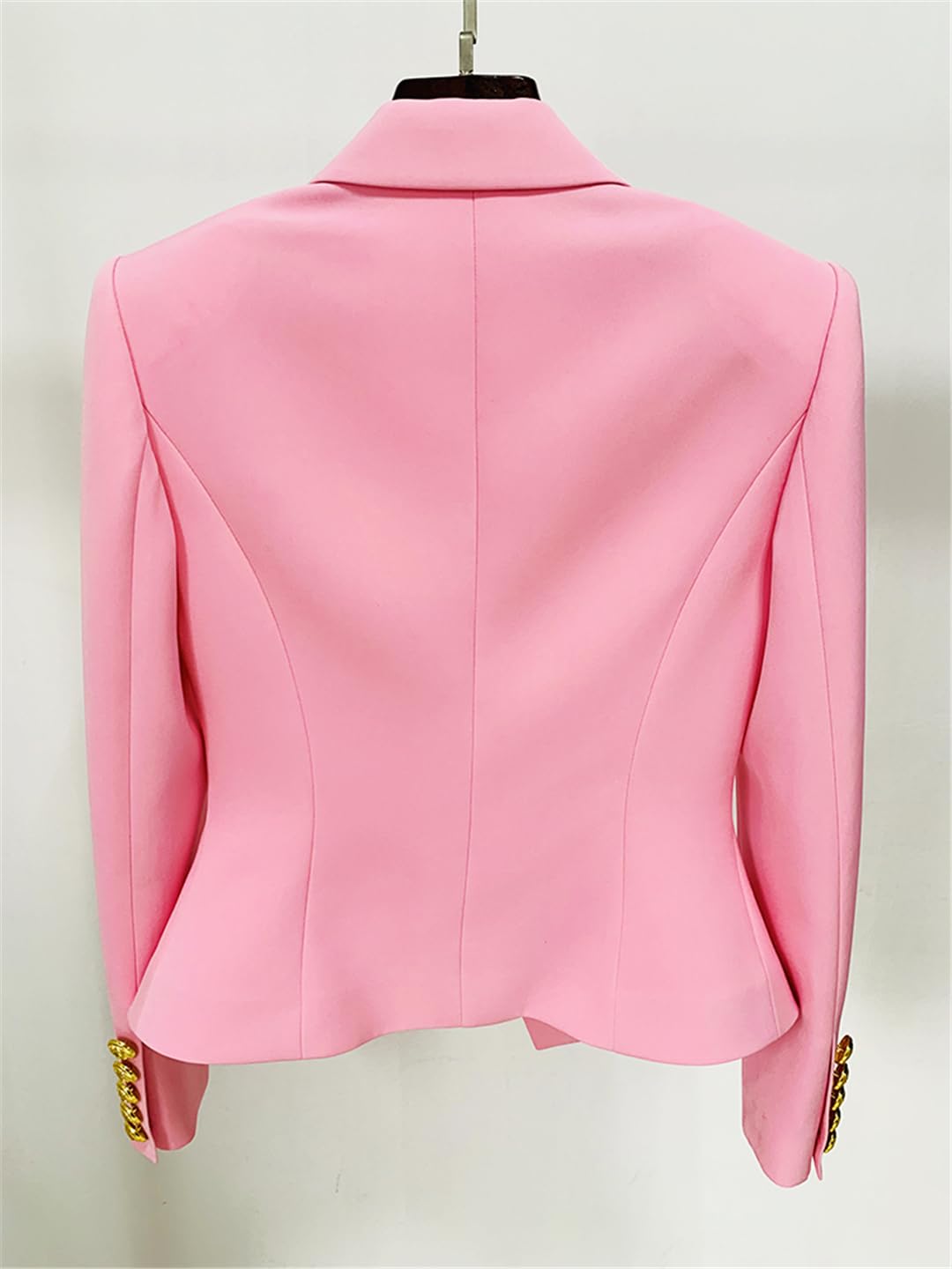 Women's Slim Fit Single Button Blazer Jacket - Solid Color Notched Lapel Formal Wear for Office, Business Meetings & Special Events