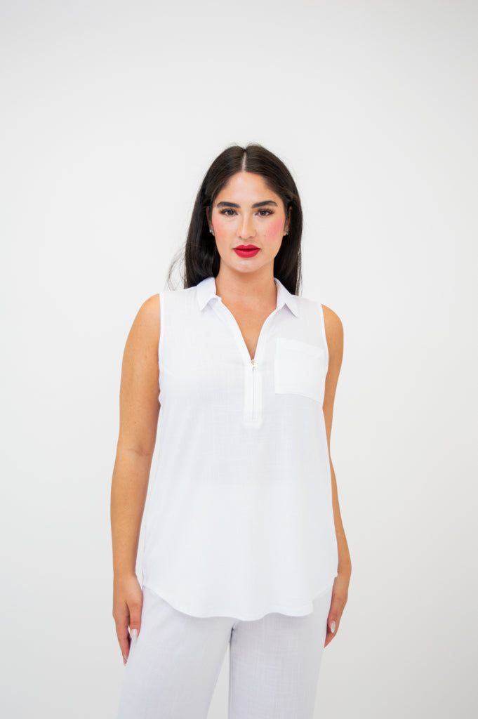 Breathable Linen Bamboo Hula Tank Top - Soft & Comfortable Women's Summer Blouse for Yoga, Beach, and Casual Wear