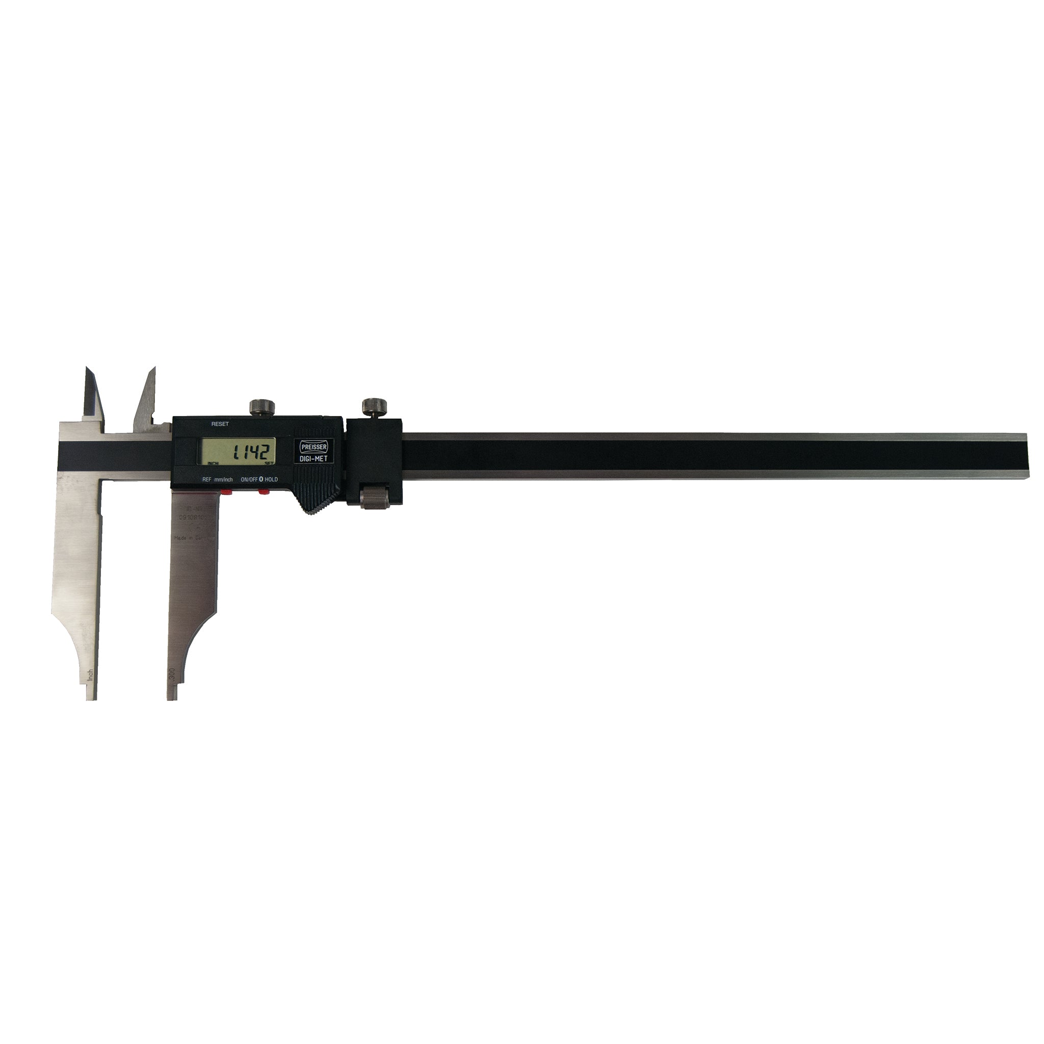 DIGI MET® Digital Electronic Caliper with Cross Jaw - Precision Measuring Tool for Woodworking, Metalworking & DIY Projects