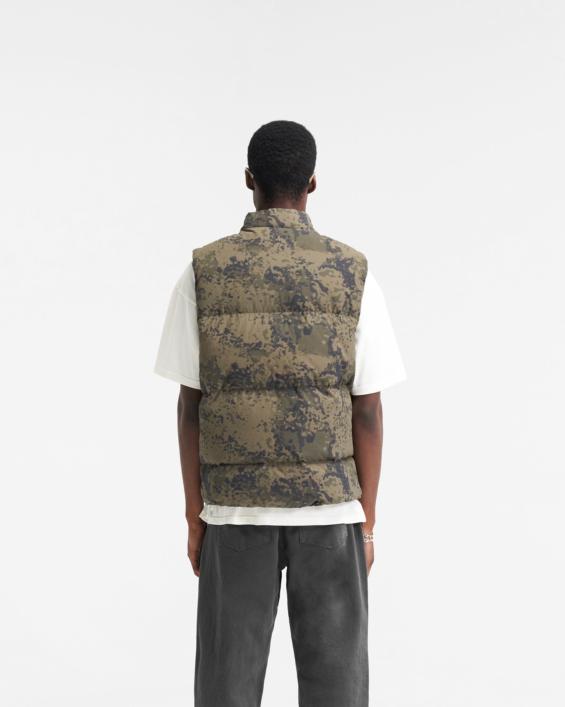 Men's Camo Puffer Vest - Lightweight Insulated Winter Jacket for Outdoor Hiking, Hunting & Casual Wear