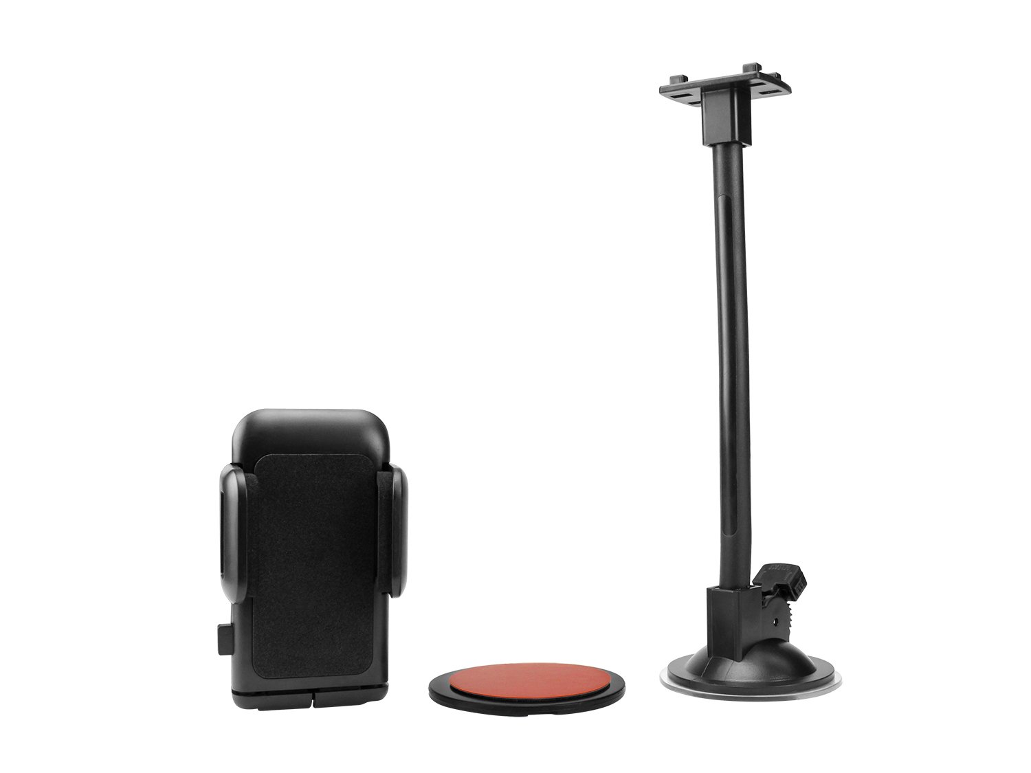 Upgraded Car Phone Holder Mount - Windshield & Dashboard Compatible, Long Arm Adjustable Cell Phone Stand with Strong Suction Cup - Perfect for GPS Navigation, Hands-Free Driving & Road Trips