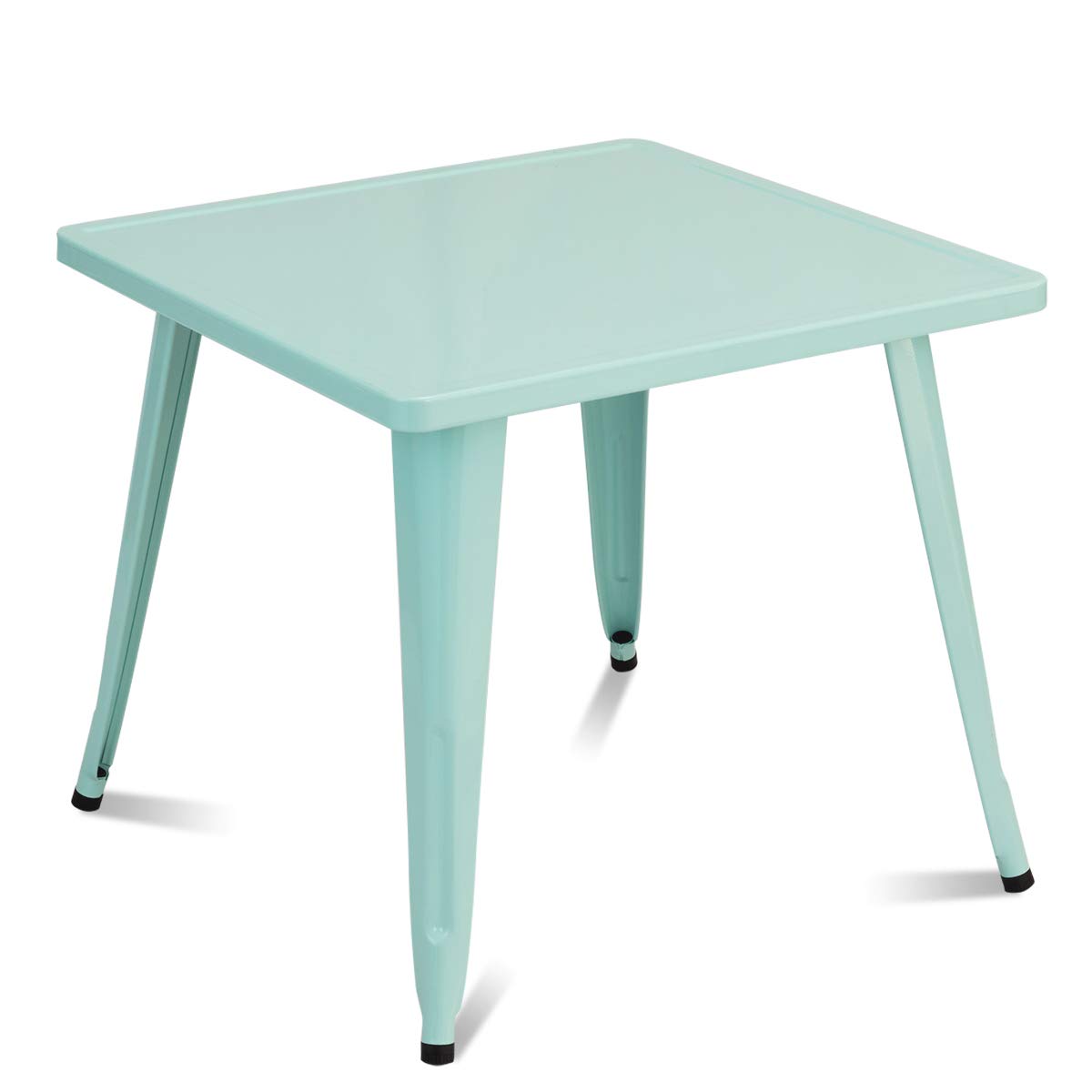 Costzon Kids Steel Activity Table for Toddlers & Children - Indoor/Outdoor Playroom, Preschool, Bedroom Furniture (Mint Green) - Perfect for Arts & Crafts, Snack Time, and Learning Activities
