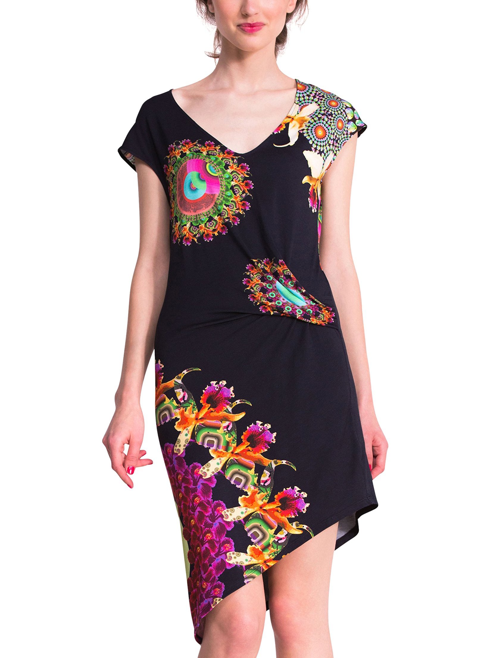 Desigual Women's Knitted Sleeveless Dress - One Size Mildred Casual Summer Dress for Beach, Party & Vacation Wear