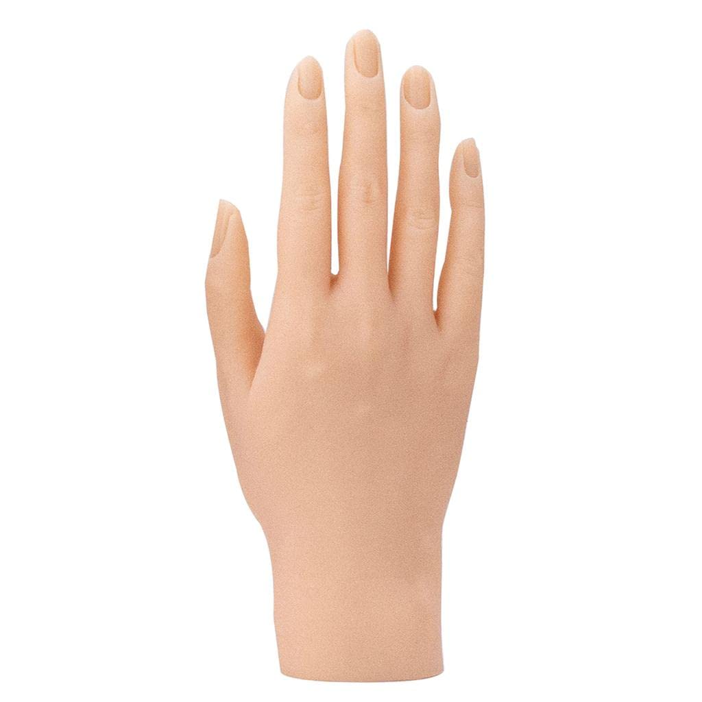 Professional GAH Nail Practice Hand for Acrylic Nails - Flexible & Adjustable Mannequin Hand with Realistic Finger Joints - Perfect for Nail Art Training, Salon Practice & DIY Nail Design at Home