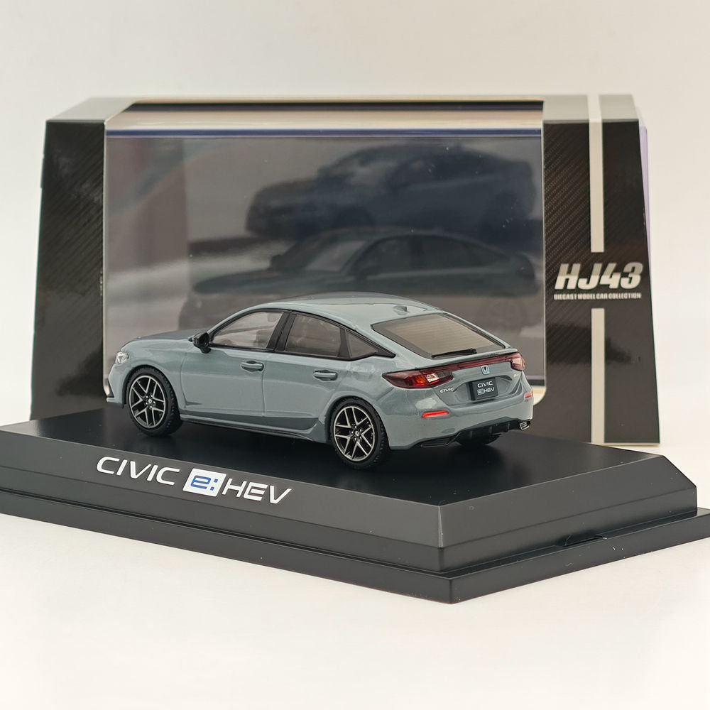 1/43 Scale Hobby Japan Honda Civic FL4 e:HEV Sonic Gray Pearl Diecast Model Car HJ433003GM - Perfect for Collectors, Display & Racing Enthusiasts