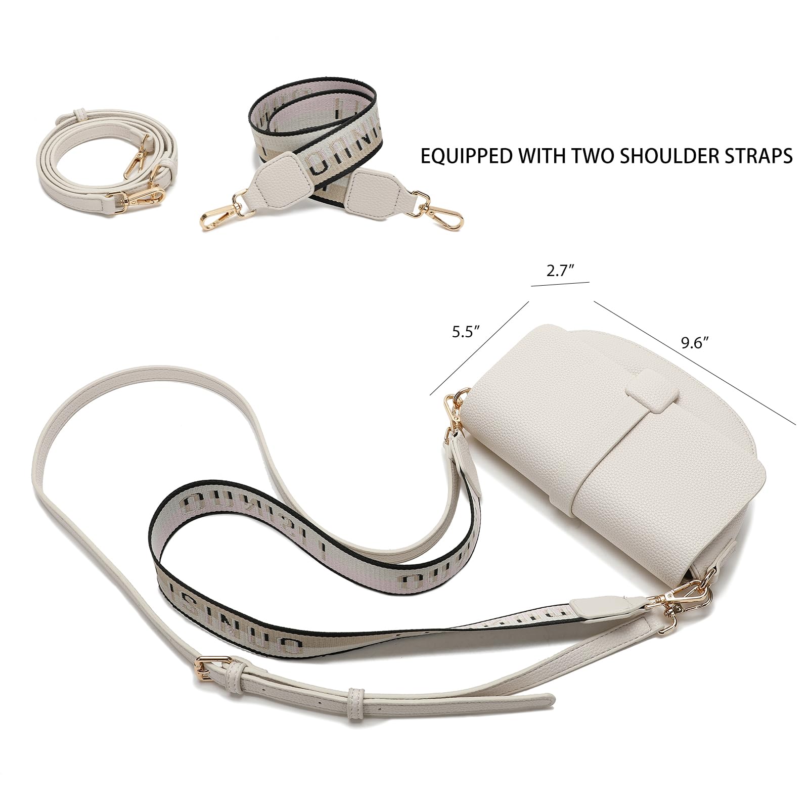 Stylish Women's Crossbody Bags - Leather Shoulder Handbag with Adjustable Strap & Gift Pendant | Perfect for Daily Use, Travel, Shopping & Work Commute