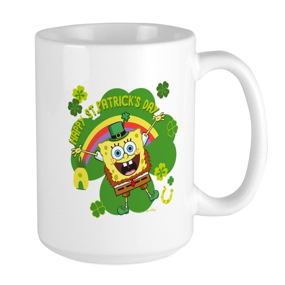 Spongebob Squarepants Ceramic Coffee Mug 15 oz - Funny Cartoon Tea Cup for Coffee Lovers - Perfect for Home, Office & Gift Giving