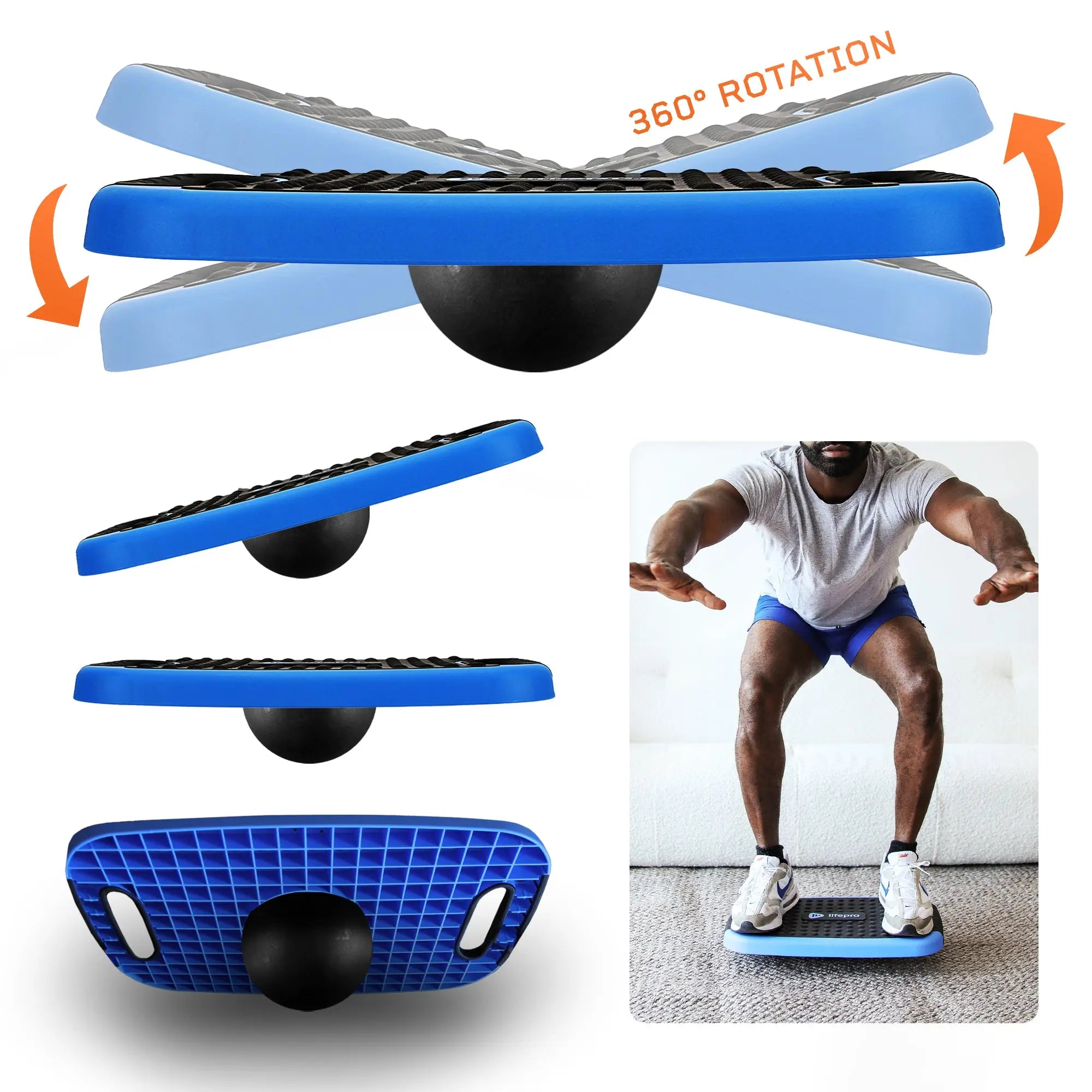 AeroFlex 4-in-1 Adjustable Aerobic Step Platform for Home Workouts - Perfect for Step Aerobics, Strength Training, Yoga & Cardio Exercises