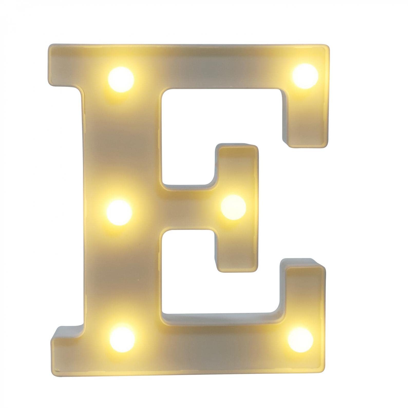 4 Inch LED Marquee Letter Lights Sign - 26 Alphabet & 0-9 Number Light Up Neon Letters - Battery Operated Night Lights for Home Decor, Party, Wedding, Birthday DIY Decoration - Perfect for Bedroom, Bar, Cafe, Restaurant Signage