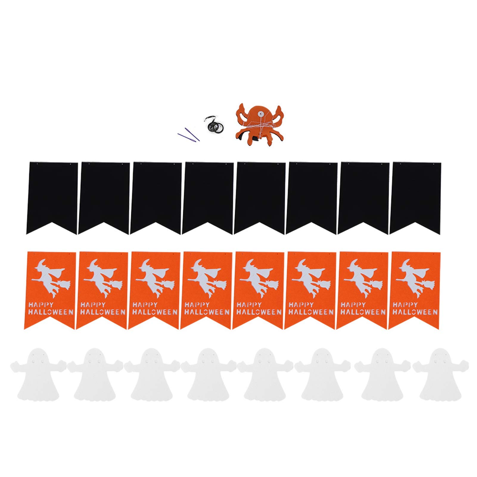 3-Pack Halloween Party Banners with Witch & Spider Design - Perfect for Home, Bar & Halloween Theme Party Decorations | Spooky Holiday Decor