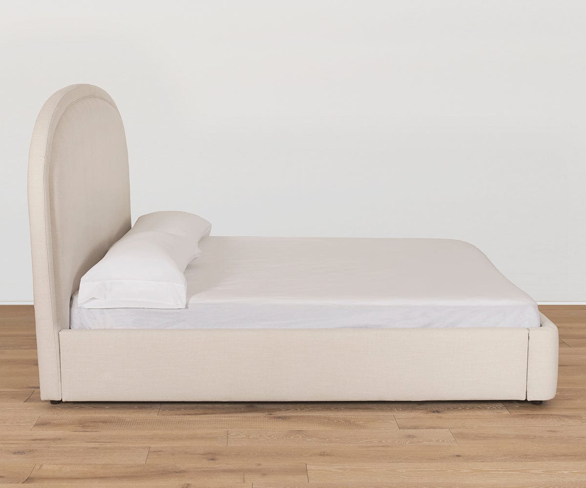 Eliseo Queen Size Bed Frame with Headboard - Modern Upholstered Platform Bed for Bedroom - Perfect for Master Bedroom, Guest Room, or Apartment