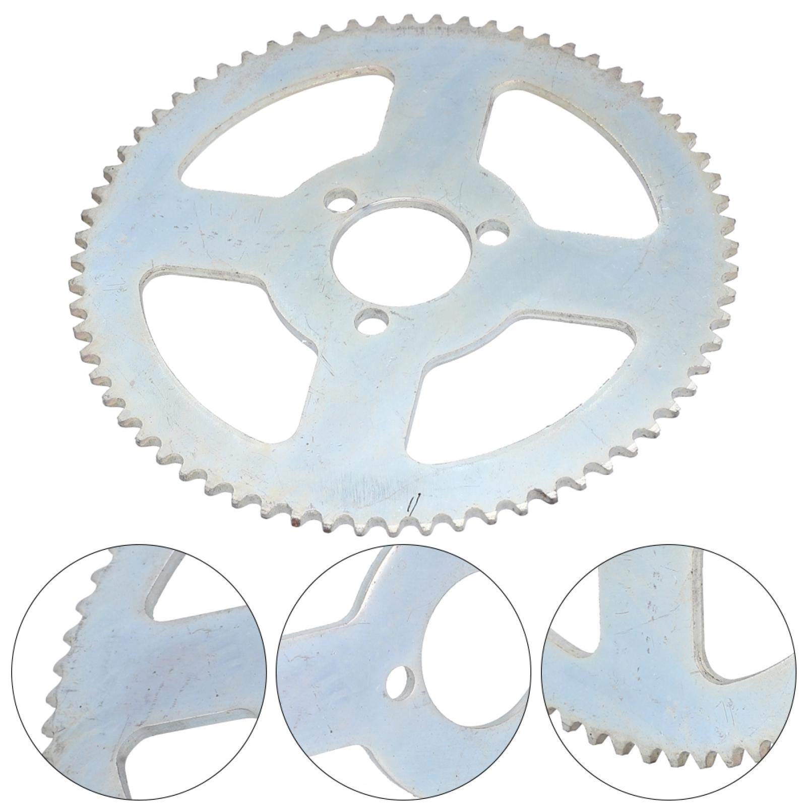 OUKENS 65T 25H 3-Hole Metal Sprocket for Electric Bikes & Scooters - Durable Crankset Gear Plate for E-Bike Conversion & Performance Upgrades - Perfect for Commuting, Off-Road & Urban Riding