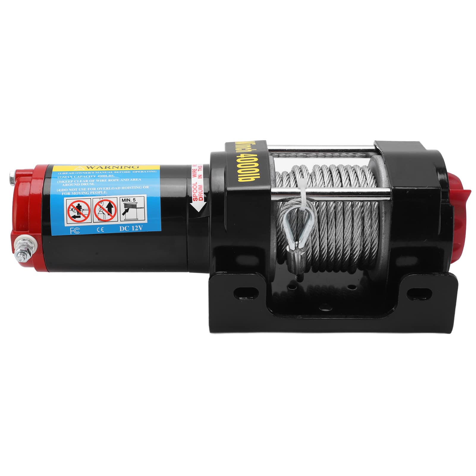 **4000lb Electric Winch Kit with Wireless Remote - 5.5mm x 15m Steel Cable & Permanent Magnet Motor - Heavy Duty Off-Road Winch for ATV, UTV, Jeep, and Truck Recovery**    *(Perfect for Off-Road Adventures, Vehicle Recovery, Towing, and Outdoor Work)*