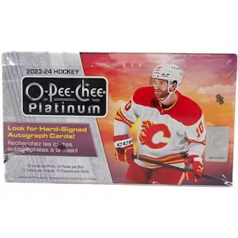2023-2024 O-Pee-Chee Platinum Hockey Hobby Box - Collectible Trading Cards for NHL Fans, Perfect for Sports Memorabilia Collections and Trading Card Games