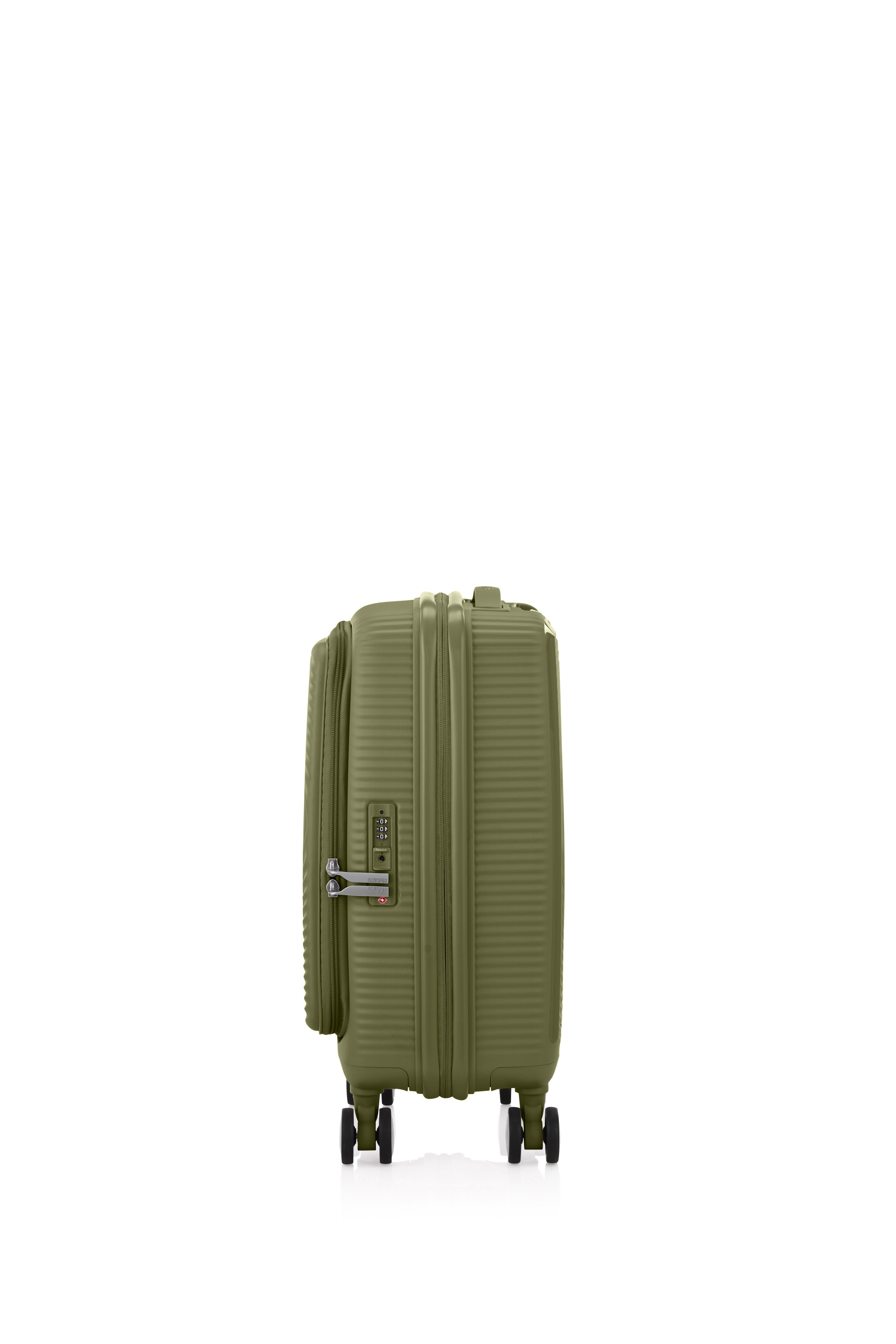 American Tourister Curio 55cm Book Opening Luggage - Khaki | Perfect for Business Trips & Weekend Getaways
