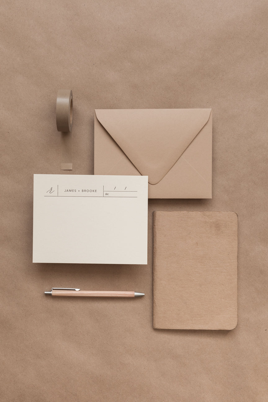 Personalized Stationery Set - Custom Name & Monogram Design for Wedding Invitations, Thank You Cards & Business Correspondence - Premium Quality Paper for Elegant Handwritten Notes