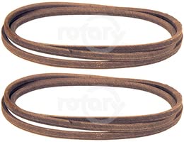 2 Pack Replacement Deck Belts for John Deere Lawn Mowers - Compatible with Models X100, X110, X120 - Durable V-Belt for Smooth Mower Performance - Perfect for Lawn Care and Landscaping Maintenance
