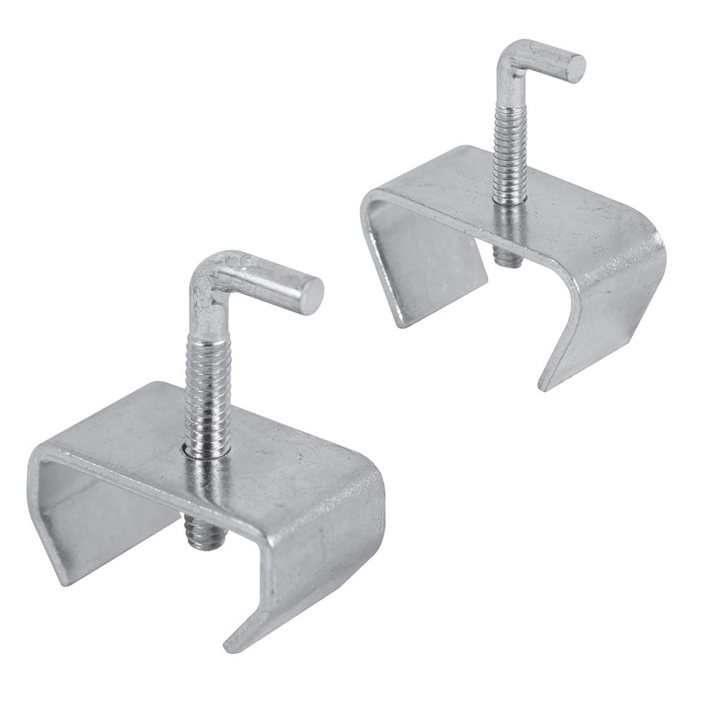 Prime-Line U 11310 Bed Frame Rail Clamp Kit - Heavy Duty Steel Construction, Zinc Plated - Fits 1