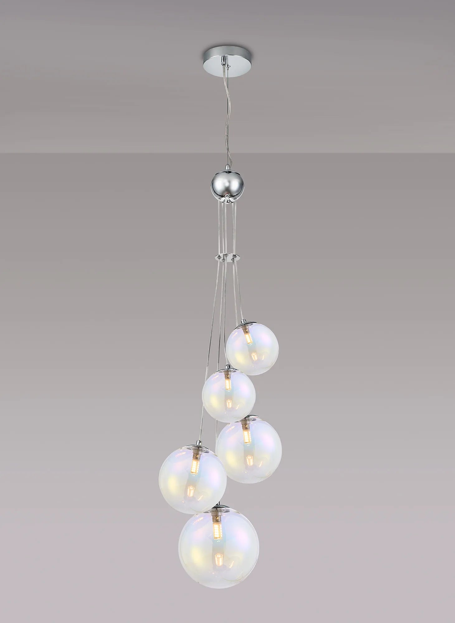 Modern Austin 5-Light Cluster Pendant with G9 Base - Elegant Ceiling Lighting for Dining Room, Kitchen Island, or Entryway