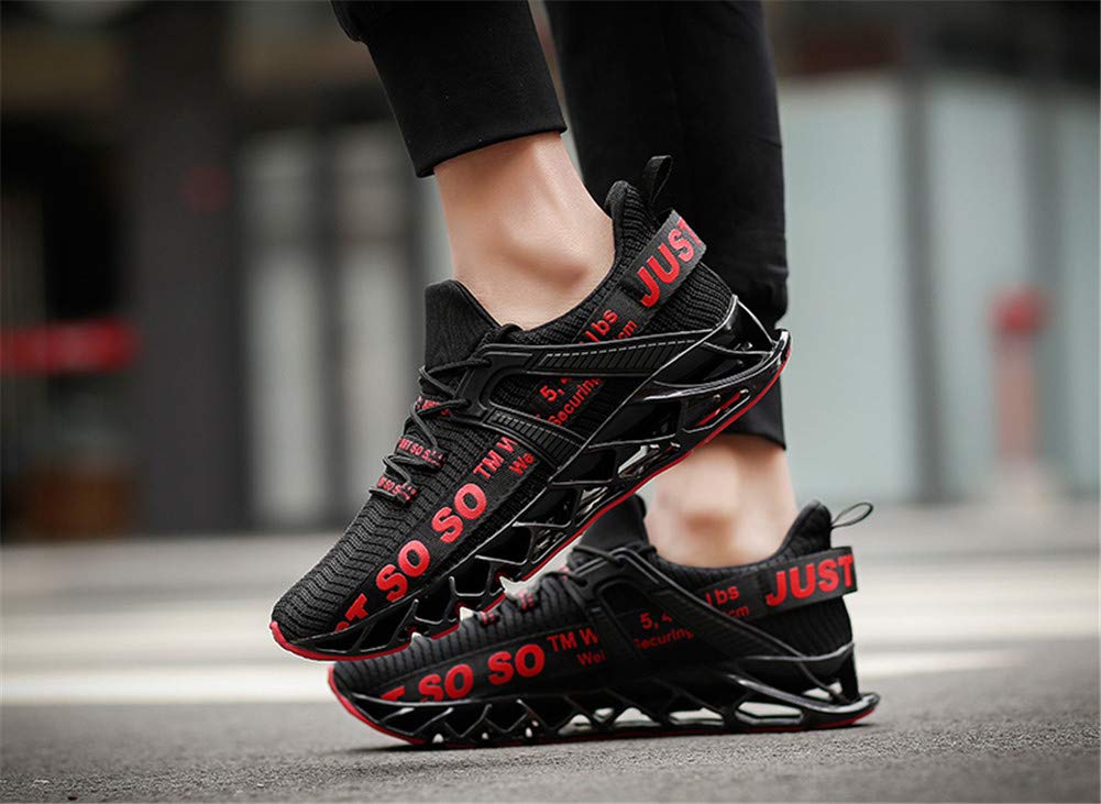 WONESION Men's Breathable Walking Tennis Running Shoes - Lightweight Blade Fashion Sneakers for Gym, Workout & Casual Wear